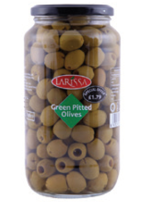 LARISSA PITTED GREEN OLIVE 680GR